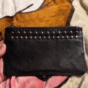The Sak Black Leather Card Holder